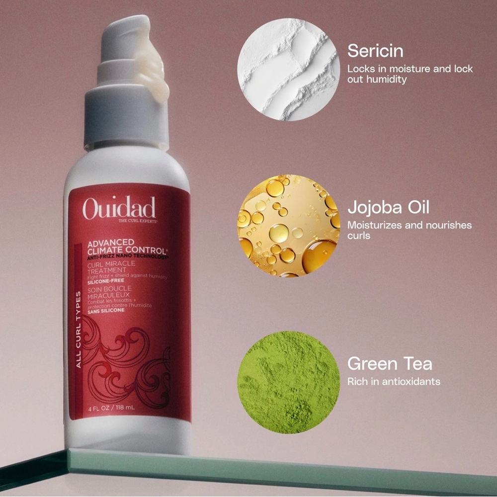 New! Ouidad Advanced Climate Control Curl Miracle Treatment - 4 fl oz / 118 ml